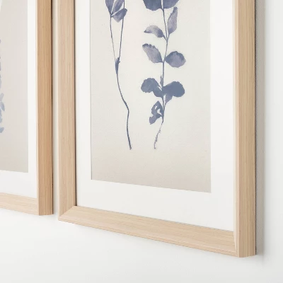 (Set Of 2) 18" X 24" Naive Floral Sketch Framed Wall Arts Blue - Threshold™ Designed With Studio McGee 4 (Set Of 2) 18" X 24" Naive Floral Sketch Framed Wall Arts Blue - Threshold™ Designed With Studio McGee - Image 2