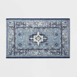 Vintage Persian Medallion Kitchen Rug Blue - Threshold™ -Threshold™ GUEST 025b5f6d 8461 43cc b2bd 68ea68432beb