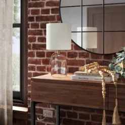 Glass Cylinder Mini Table Lamp With Open Base Clear - Threshold™ -Threshold™ GUEST 04077750 f11b 4d3e 92d2 0b30995a75bf