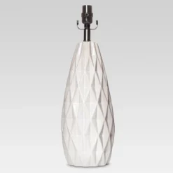 Faceted Ceramic Large Lamp Base White - Threshold 8 Faceted Ceramic Large Lamp Base White - Threshold -Threshold™ GUEST 048a6fec 999a 4be3 b619 5d35c87ec3f0