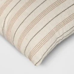 Cotton Flax Woven Striped Square Throw Pillow - Threshold™ -Threshold™ GUEST 08c83243 712a 4977 937c c04fac6ebbef