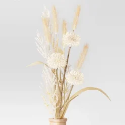 Large Grass Arrangement In Wood Pot - Threshold™ -Threshold™ GUEST 0f337955 9723 423e 8870 533ac2758a9a