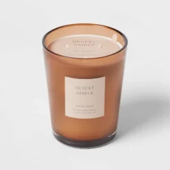 Colored Vase Glass With Dustcover Desert Amber Candle Brown - Threshold™ 14 Colored Vase Glass With Dustcover Desert Amber Candle Brown - Threshold™ -Threshold™ GUEST 122de511 da8f 4184 879f 25e9a167978d