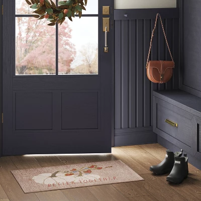 1'8"x2'10" Washable 'Better Together' Accent Rug Tan - Threshold™ 3 1'8"x2'10" Washable 'Better Together' Accent Rug Tan - Threshold™