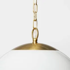 Milk Glass Ceiling Pendant Brass - Threshold™ Designed With Studio McGee -Threshold™ GUEST 183bf4cf 1e46 4f50 816a 5abef6058a88