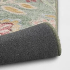 28"x84" Floral Memory Foam Runner Rug Sage Green - Threshold™ -Threshold™ GUEST 1955b3d9 c1c2 4323 bef0 b284223bb077