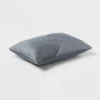 14"x20" Luxe Oblong Velvet Pleated Decorative Pillow Slate Blue - Threshold™: Cotton Velour, Indoor Use, STANDARD 100 By OEKO-TEX 1 14"x20" Luxe Oblong Velvet Pleated Decorative Pillow Slate Blue - Threshold™: Cotton Velour, Indoor Use, STANDARD 100 By OEKO-TEX -Threshold™ GUEST 1acec2b0 9a05 4a16 9e26 14af4346b6bf
