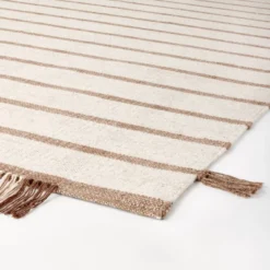 Handwoven Plaid Flat Weave Area Rug Cream/Brown - Threshold™ Designed With Studio McGee -Threshold™ GUEST 1b9db347 203e 4d26 96e7 bf0d5303859b