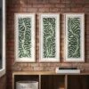 (Set Of 3) 12"x28" Modern Seaweed Framed Arts Naturals - Threshold™ -Threshold™ GUEST 1c644c20 573f 4d56 a355 ef25dd2067a8