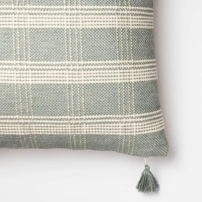 Woven Plaid Throw Pillow With Tassel Zipper - Threshold™ Designed With Studio McGee 4 Woven Plaid Throw Pillow With Tassel Zipper - Threshold™ Designed With Studio McGee - Image 2
