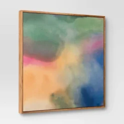 24"x24" Abstract Canvas Framed Art - Threshold™ -Threshold™ GUEST 1eabdd54 b798 458b adc8 7a2ef1a065ca