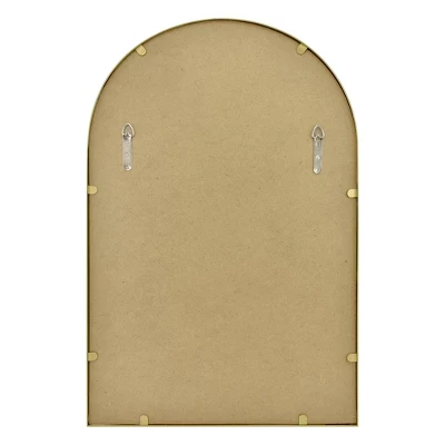 20" X 30" Arched Metal Wall Mirror Brass - Threshold™ 5 20" X 30" Arched Metal Wall Mirror Brass - Threshold™ - Image 3