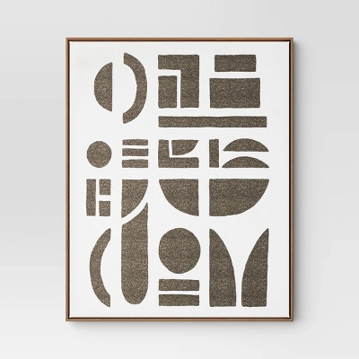 (Set Of 2) 24" X 30" Morphology Framed Wall Canvases Gold - Threshold™ 5 (Set Of 2) 24" X 30" Morphology Framed Wall Canvases Gold - Threshold™ - Image 3