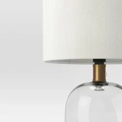 Glass Cylinder Mini Table Lamp With Open Base Clear - Threshold™ -Threshold™ GUEST 1f14c873 4b74 4c73 a623 c80d2dde31a2