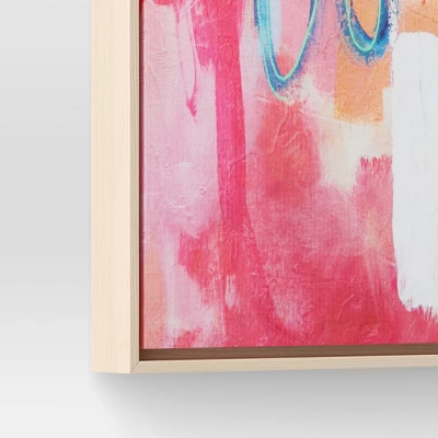 24" X 30" Colorful Collage By Amira Rahim Framed Wall Canvas - Threshold™: Modern Abstract Digital Art, Polystyrene Frame 5 24" X 30" Colorful Collage By Amira Rahim Framed Wall Canvas - Threshold™: Modern Abstract Digital Art, Polystyrene Frame - Image 3