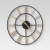 20" Decorative Wall Clock Gold/Black - Threshold™ -Threshold™ GUEST 216e7b79 a8c3 4bd4 9fcf 22f86d1062cb