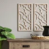 Set Of 2 Wood Lattice Wall Hanging Brown - Threshold™ -Threshold™ GUEST 2231e73a 544c 4da4 b78d 808a58d1cb7e