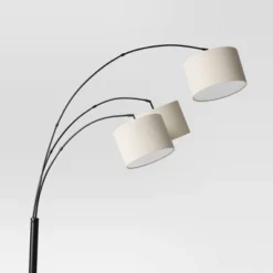 Avenal 3-Head Shaded Arc Floor Lamp Black - Threshold™ -Threshold™ GUEST 2435a7fb 582f 4bd1 99bf ccc8dc1a9d3e