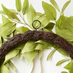 Oversized Fall Leaf Wreath With Velvet Ribbon Green - Threshold™ Designed With Studio McGee -Threshold™ GUEST 2574e576 e2c8 4665 b173 b91d3a283a6d