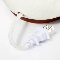 Ceramic Table Lamp With Gingham Print Pleated Shade White (Includes LED Light Bulb) - Threshold™ Designed With Studio McGee -Threshold™ GUEST 27cadcf6 3a70 4c09 bf47 cd7e6352c324