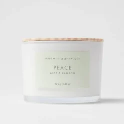 Wood Lidded Glass Wellness Peace Candle - Threshold™ -Threshold™ GUEST 2feb914f 8f52 46ab 912d 8ae6fe7aa3f3