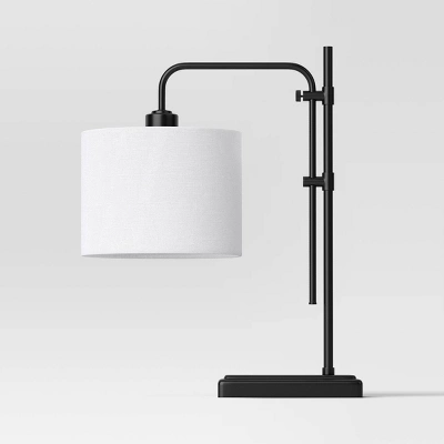 Knox Adjustable Shaded Table Lamp Black - Threshold™: Modern, In-Line Switch, ETL Listed 3 Knox Adjustable Shaded Table Lamp Black - Threshold™: Modern, In-Line Switch, ETL Listed