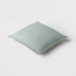 Square Linen Reversible Throw Pillow With Flange And Contrast Neutral/Green - Threshold™ -Threshold™ GUEST 3259d68f 80c2 4e78 9510 3ac0af7fd744