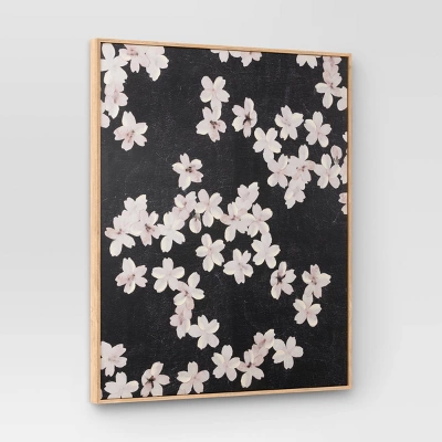 30" X 36" Ditsy Floral Framed Canvas Natural - Threshold™ 4 30" X 36" Ditsy Floral Framed Canvas Natural - Threshold™ - Image 2