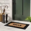 1'11"x2'11" 'Hello' Rubber Coir Doormat Natural/Black - Threshold™ -Threshold™ GUEST 3a3baaf5 f75a 4719 8fbd f105e6bd8f80