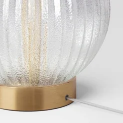 Small Ribbed Glass Lamp Base Clear - Threshold™ -Threshold™ GUEST 3afd392d 594c 4005 9b08 cc2e50aa3c8c