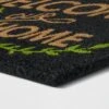 1'6"x2'6"/18"x30" Welcome To Our Home Doormat Black - Threshold™ -Threshold™ GUEST 3cf50533 8185 4095 acd4 79083160ef66