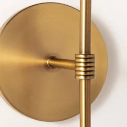 Metal Sconce Wall Light (Includes LED Light Bulb) Brass - Threshold™ Designed With Studio McGee: Dimmable, Plug-In, ETL Listed -Threshold™ GUEST 4167d74d ee75 456d 9e71 89fbe21c8248