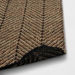 2'4"x7' Handloom Chevron Runner Rug Black - Threshold™: Jute & Cotton, Indoor, Abstract Pattern, OEKO-TEX Certified 7 2'4"x7' Handloom Chevron Runner Rug Black - Threshold™: Jute & Cotton, Indoor, Abstract Pattern, OEKO-TEX Certified -Threshold™ GUEST 497825e4 2e4a 4747 9f62 e43a214a64f5