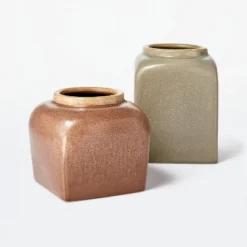Modern Brown Ceramic Vase - Threshold™ Designed With Studio McGee -Threshold™ GUEST 4ad3e7d3 8ceb 42ee 9afa fda5fa4b2548