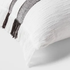 Lumbar Modern Woven Plaid Decorative Throw Pillow Black/Off-White - Threshold™ 7 Lumbar Modern Woven Plaid Decorative Throw Pillow Black/Off-White - Threshold™ -Threshold™ GUEST 4e9cc29e 530f 48d5 995b 36907b68974d