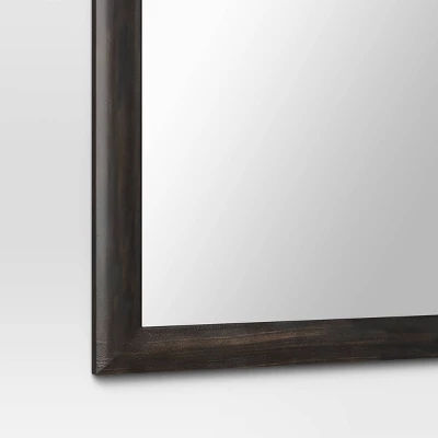 30" X 74" Bullnose Floor Mirror Black - Threshold™ 5 30" X 74" Bullnose Floor Mirror Black - Threshold™ - Image 3