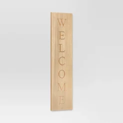 40"x10" Reversible Wood Leaner - Threshold™: Farmhouse Style MDF Vertical Decor With Rustic Quote Adage Saying -Threshold™ GUEST 4fe69c4a c129 4178 9037 c1eadcf3bf89