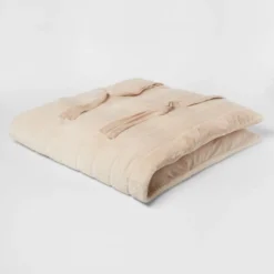 Luxe Channel Faux Fur Lounge Pillow Khaki - Threshold™ -Threshold™ GUEST 5788be00 97db 49c1 86a0 9c7f97aaa136