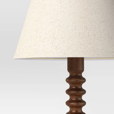 Mid Tone Wood Floor Lamp - Threshold™ 4 Mid Tone Wood Floor Lamp - Threshold™ - Image 2