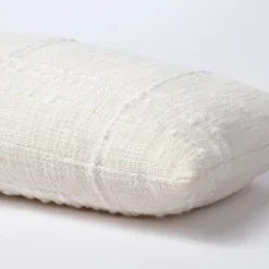 Bed Lumbar Texture Tonal Plaid Decorative Throw Pillow Off White - Threshold™ Designed With Studio McGee: Cotton & Acrylic, Indoor Use -Threshold™ GUEST 59c4301b 4f6d 4db5 af88 11379820979f