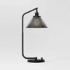 Smoked Glass Table Lamp Black - Threshold™