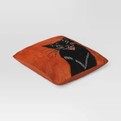 Fierce Cat Applique Cotton Velvet Square Halloween Throw Pillow - Threshold™ 8 Fierce Cat Applique Cotton Velvet Square Halloween Throw Pillow - Threshold™ -Threshold™ GUEST 60f46ce7 13d8 431c bd56 5f40c9e2aa79