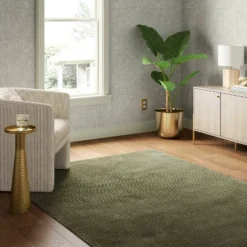 Solid Knitted Striped Area Rug - Threshold™