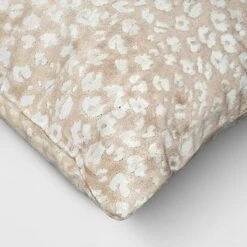 Velvet Jacquard Cheetah Lumbar Throw Pillow Beige - Threshold™ -Threshold™ GUEST 631c033c e418 4245 b880 30bc8a3ad03d