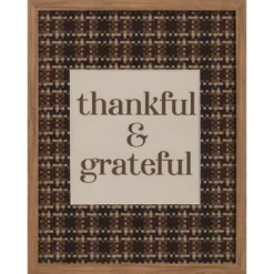 16" X 20" Thankful & Grateful Framed Under Plexi - Threshold™ -Threshold™ GUEST 6549a859 fd48 4a52 b23b 74714d9c7256
