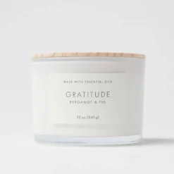 Wood Lidded Glass Wellness Grateful Candle - Threshold™ 8 Wood Lidded Glass Wellness Grateful Candle - Threshold™ -Threshold™ GUEST 6600c96d 154d 4784 9301 47715a63ff42