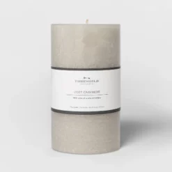 Pillar Cozy Cashmere Candle Gray - Threshold™ -Threshold™ GUEST 6771ee8b b20e 4eed b029 2ff400941a82