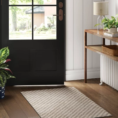 2'6"x4' Checkerboard Plush Accent Rug - Threshold™ 3 2'6"x4' Checkerboard Plush Accent Rug - Threshold™