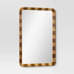 24"x36" Striped Wall Mirror - Threshold™ 6 24"x36" Striped Wall Mirror - Threshold™ -Threshold™ GUEST 68402574 8e5a 43d0 986b c63f1a4b3df9