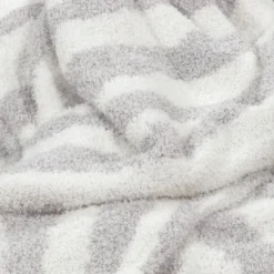 Cozy Feathery Knit Zebra Throw Blanket Gray - Threshold™ -Threshold™ GUEST 6b16d9b3 e000 4c98 8e39 1777b4f9ed26